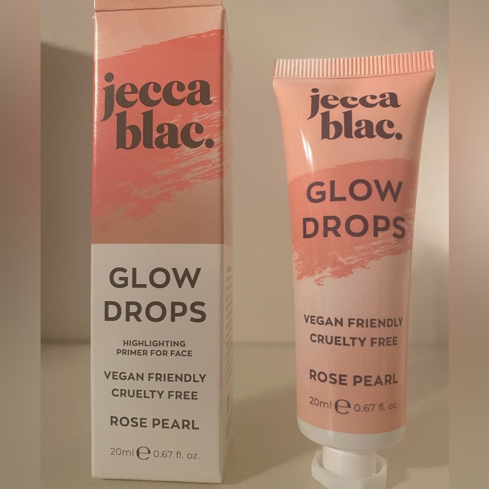 JECCA BLACK Glow Drops HIGHLIGHTER/ GLOWY PRIMER Rose Pearl